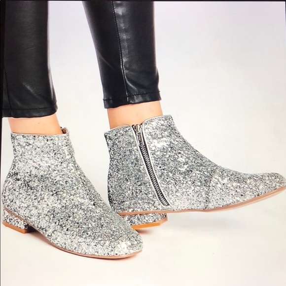 ASOS Shoes - Asos Atlantis 60’s Glittery Ankle Booties